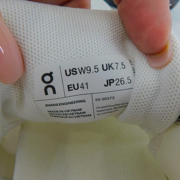 On Cloud 5 Women's Athletic White Running Sneakers Size 9.5 - Picture 8 of 9